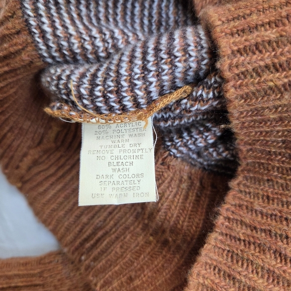 Vintage 70s Peanuts Charlie Brown Sweater L Arrow World’s Greatest Knit Rare - Picture 5 of 16